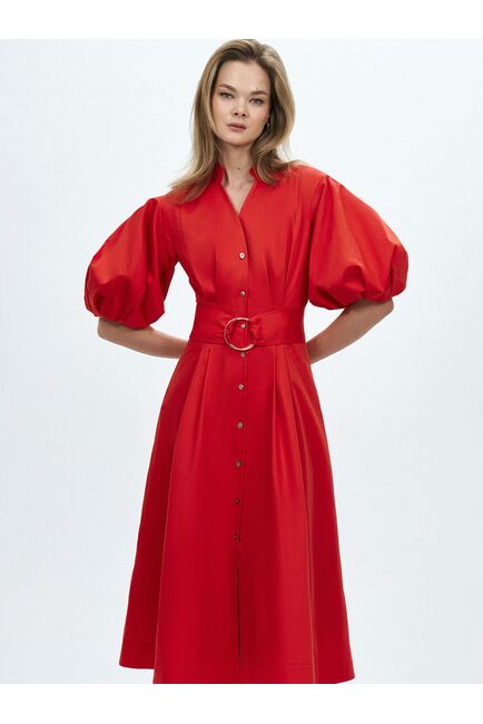 Платье с широким поясом от byME 