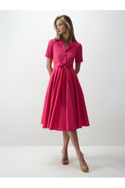 Платье-миди из хлопка от byME 