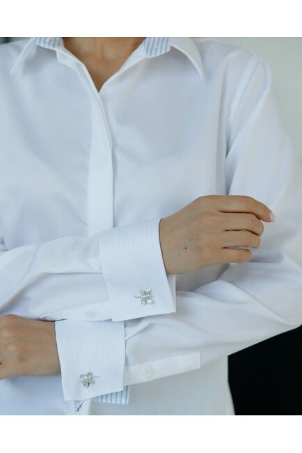 Женская рубашка под запонку Non-Iron - 8503 от byME 