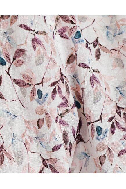 Женская рубашка воротник стойка удлиненная рукав 3/4 - 8528 от byME 