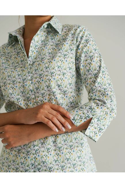 Женская рубашка с рукавом 3/4 -8532 от byME 