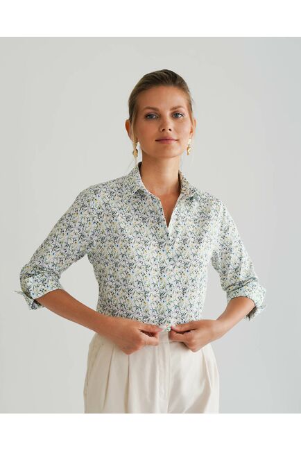 Женская рубашка с рукавом 3/4 -8532 от byME 