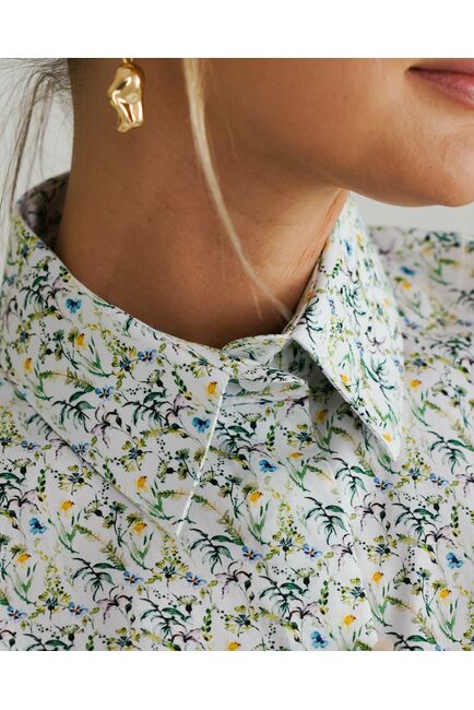 Женская рубашка с рукавом 3/4 -8532 от byME 