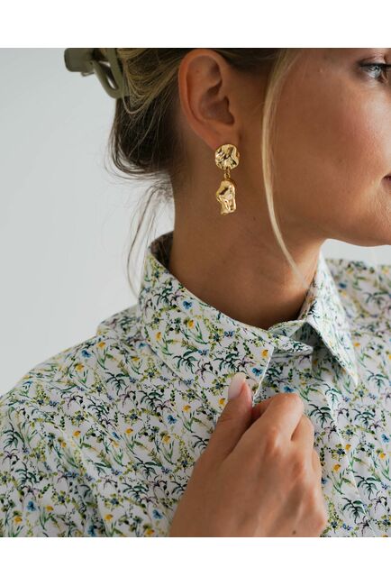 Женская рубашка с рукавом 3/4 -8532 от byME 