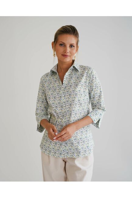 Женская рубашка с рукавом 3/4 -8532 от byME 