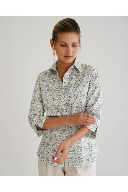 Женская рубашка с рукавом 3/4 -8532 от byME 