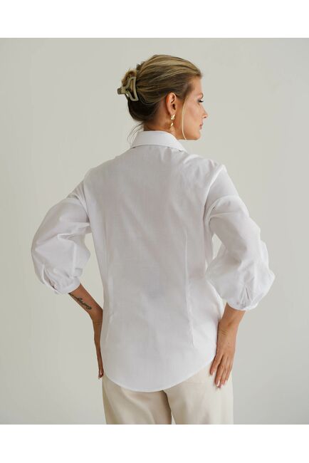 Женская рубашка с рукавами фонариками - 8560 от ByME 