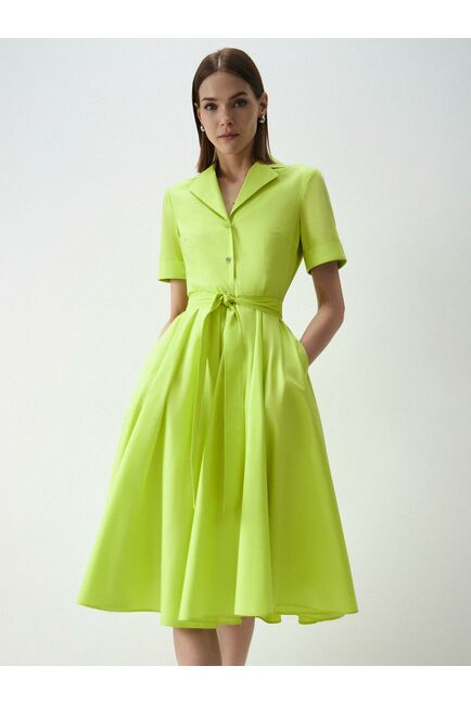 Платье-миди из хлопка от byME 