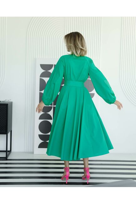 Платье-рубашка с поясом от ByME 