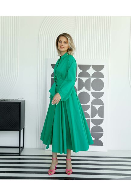 Платье-рубашка с поясом от ByME 