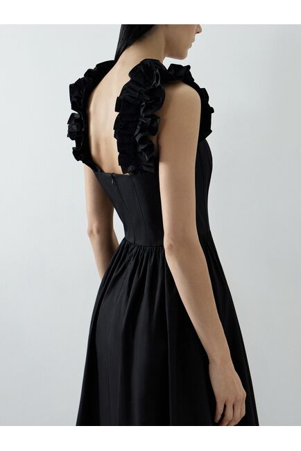 Платье со съемными воланами от byME 