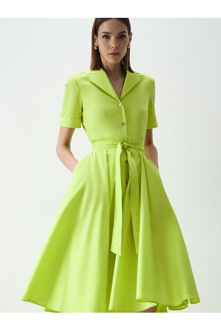 Платье-миди из хлопка от byME 