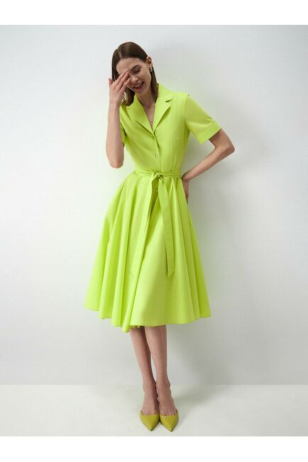 Платье-миди из хлопка от byME 