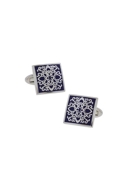 Запонки квадратные с восточным узором - 90478 от  