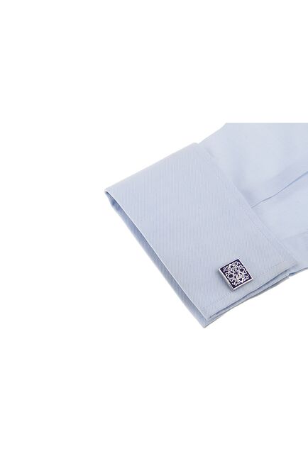 Запонки квадратные с восточным узором - 90478 от  