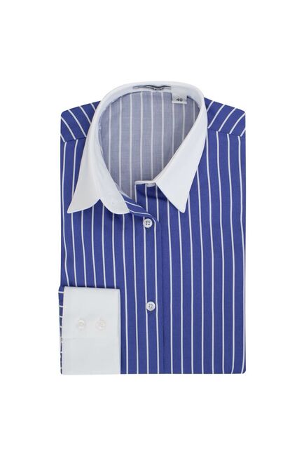 Женская рубашка под пуговицы в полоску - 7297 от DoubleCuff 