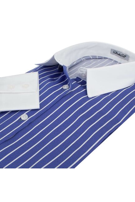 Женская рубашка под пуговицы в полоску - 7297 от DoubleCuff 