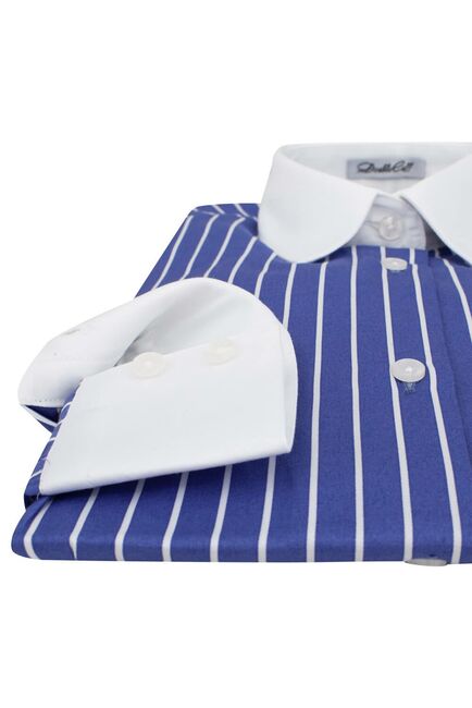 Женская рубашка под пуговицы в полоску - 7297 от DoubleCuff 