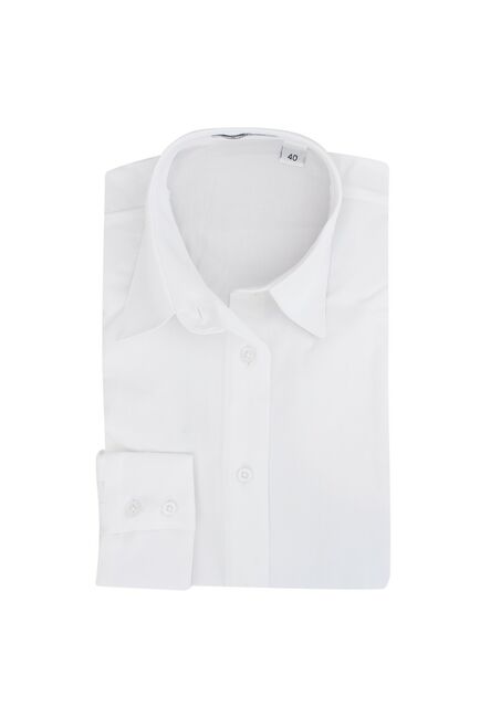 Женская рубашка под пуговицы белая - 7294 от DoubleCuff 