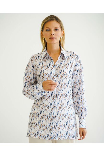 Женская рубашка под пуговицу - 8508 от byME 