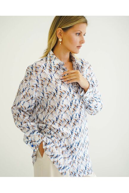 Женская рубашка под пуговицу - 8508 от byME 