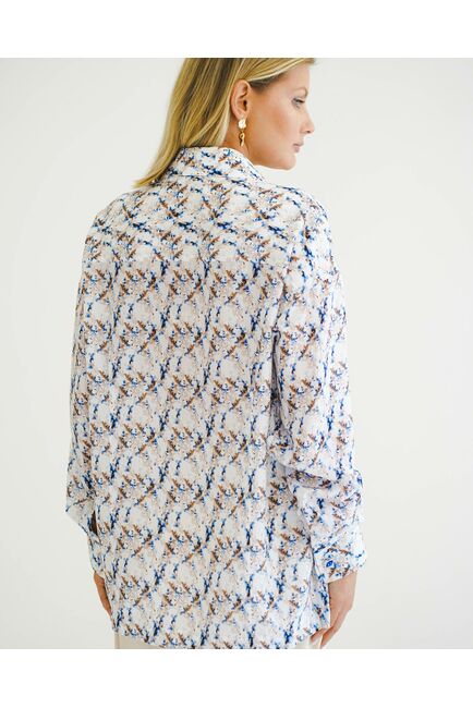 Женская рубашка под пуговицу - 8508 от byME 