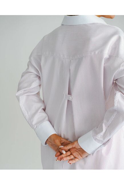 Женская рубашка в красную полоску - 8557 от ByME 