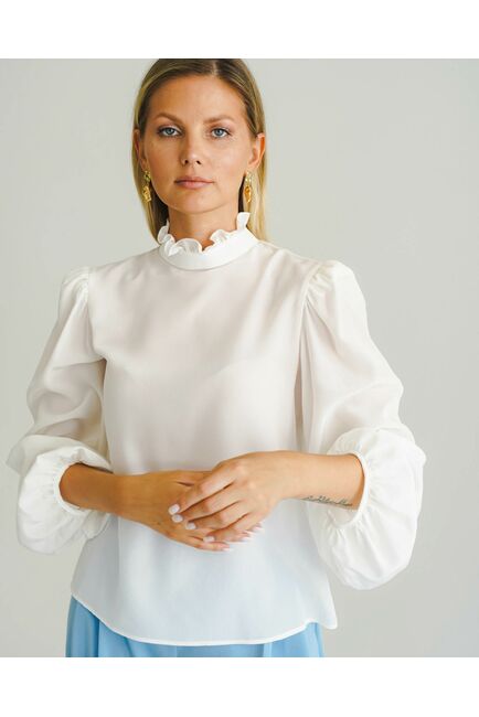 Женская блуза из натурального шёлка - 8561 от byME 