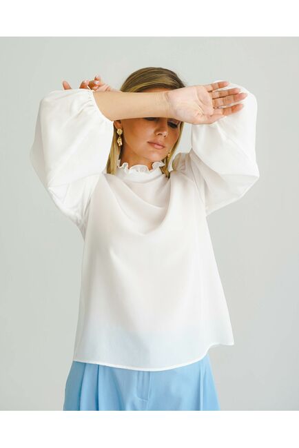 Женская блуза из натурального шёлка - 8561 от byME 