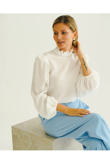 Женская блуза из натурального шёлка - 8561 от byME 