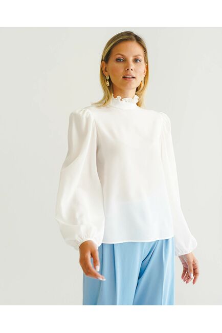 Женская блуза из натурального шёлка - 8561 от byME 