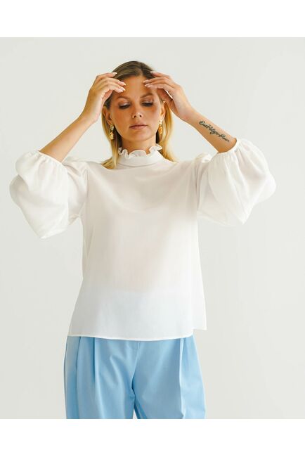 Женская блуза из натурального шёлка - 8561 от byME 