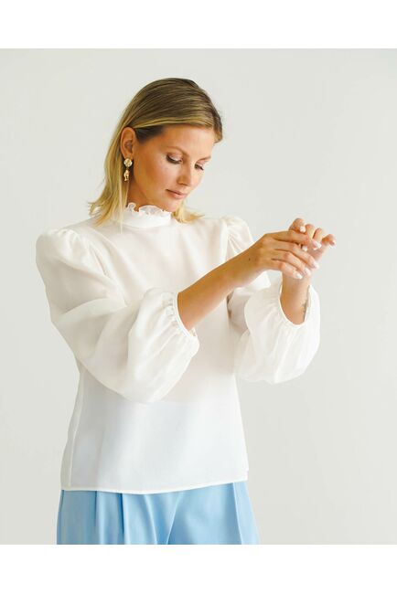 Женская блуза из натурального шёлка - 8561 от byME 