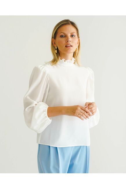 Женская блуза из натурального шёлка - 8561 от byME 