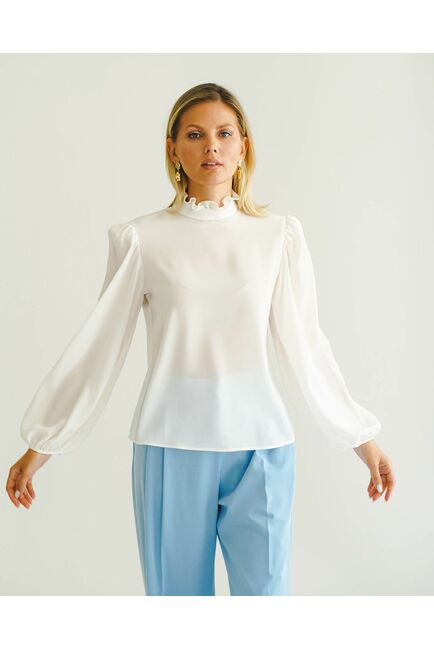 Женская блуза из натурального шёлка - 8561 от byME 