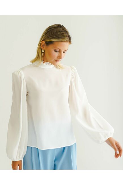 Женская блуза из натурального шёлка - 8561 от byME 