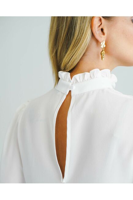 Женская блуза из натурального шёлка - 8561 от byME 