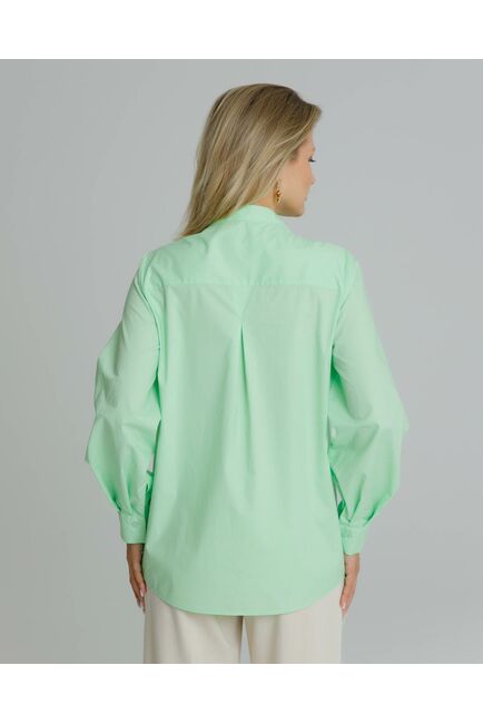 Рубашка женская с манишкой яблочная - 8566 от byME 