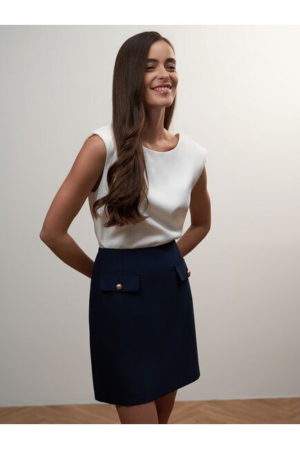 Юбка женская темно-синий от byME 