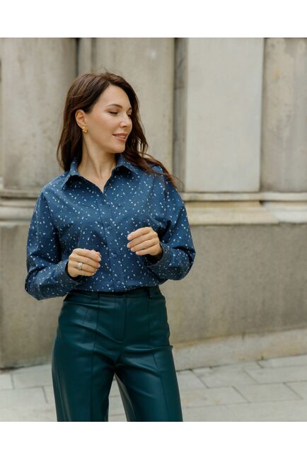 Женская рубашка в оверсайз силуэте - 8183 от byME 