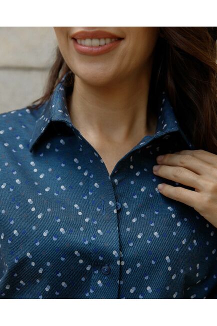 Женская рубашка в оверсайз силуэте - 8183 от byME 