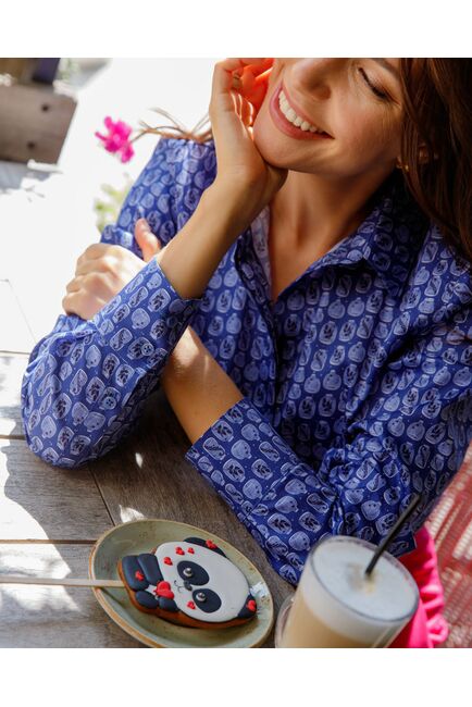 Женская рубашка банки на звёздном небе- 8574 от ByME 