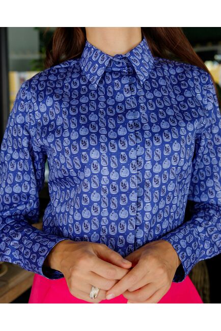 Женская рубашка банки на звёздном небе- 8574 от ByME 