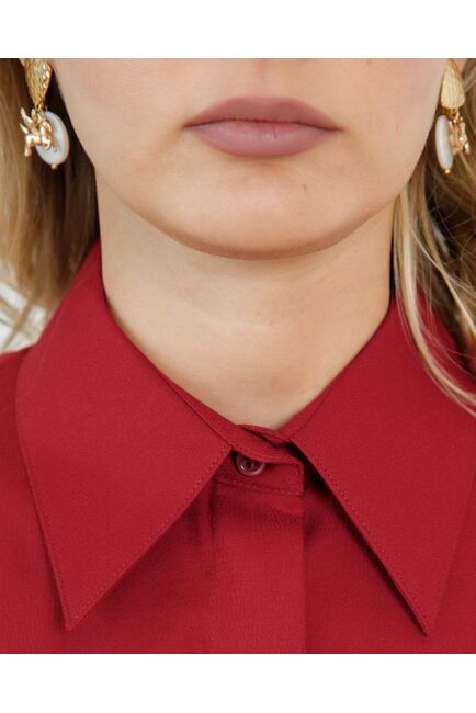 Женская рубашка с универсальным манжетом  - 8666 от byME 