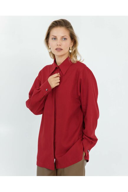 Женская рубашка с универсальным манжетом  - 8666 от byME 