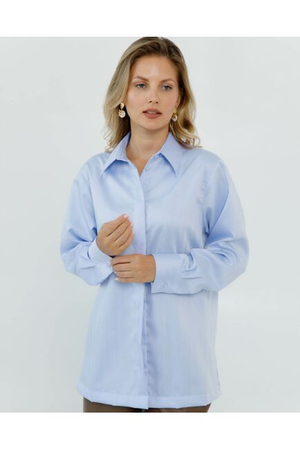 Женская рубашка с универсальным манжетом с обработкой non-iron  - 8667 от byME 