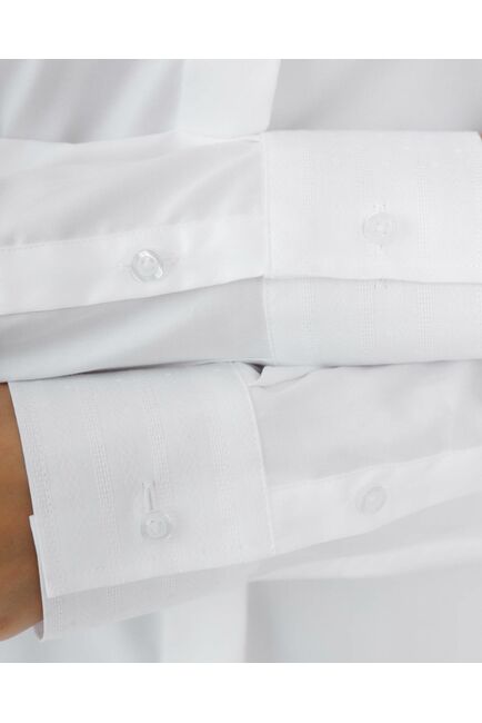 Женская рубашка  прямого силуэта с универсальной манжетой - 8671 от byME 