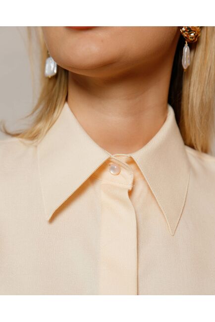 Женская рубашка animal print Персиковый от byME 