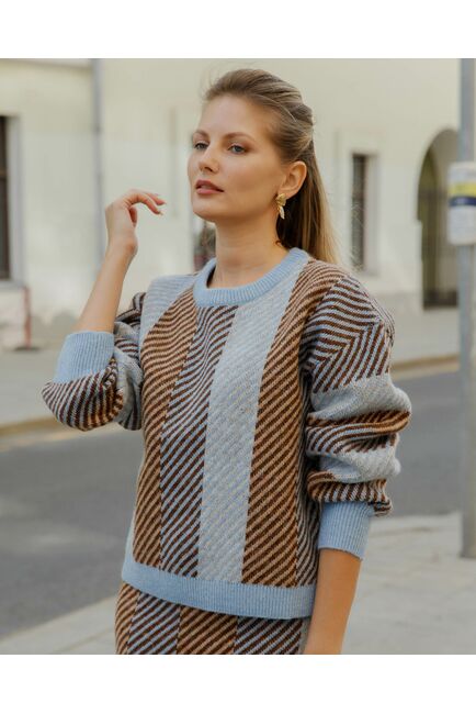 SUI1JBS Джемпер в полоску от byME 