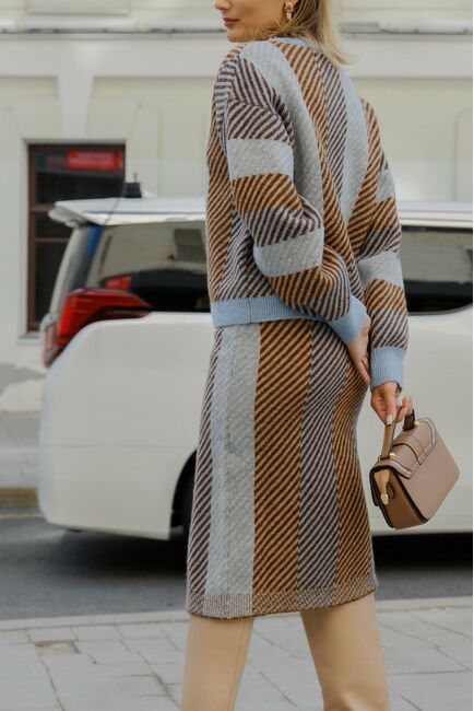 Трикотажная юбка в полоску от byME 